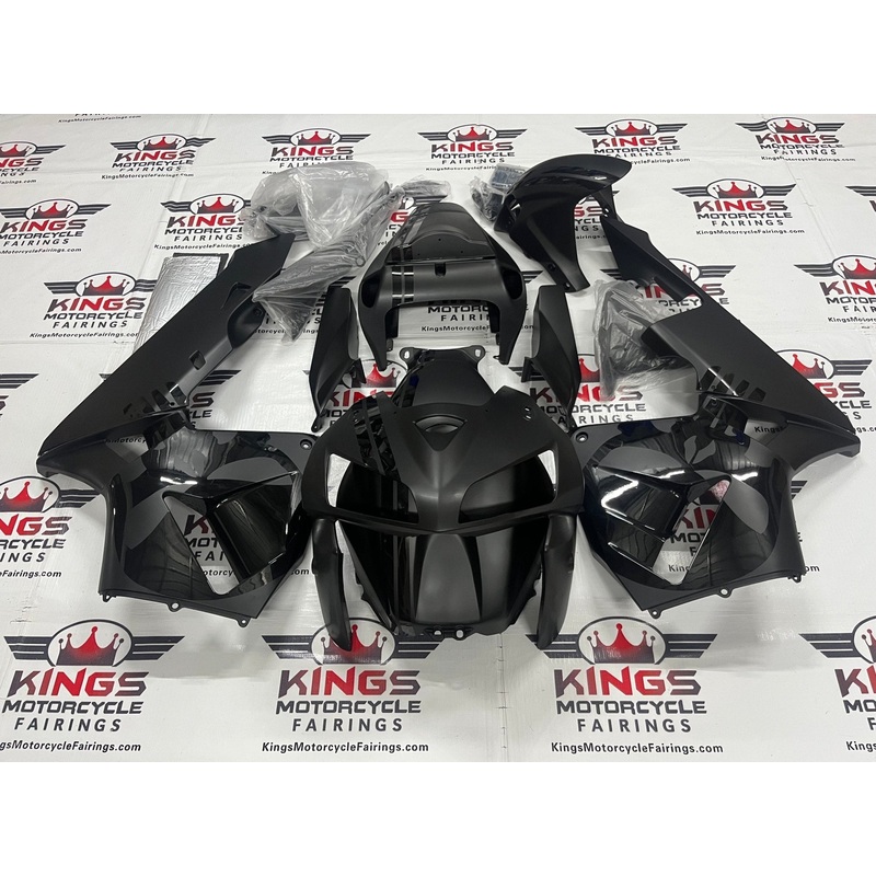 Honda CBR600RR (2005-2006) Matte Black & Gloss Black Punisher Skull Fairings No Seat Cowl No Bolt Kit No Tank