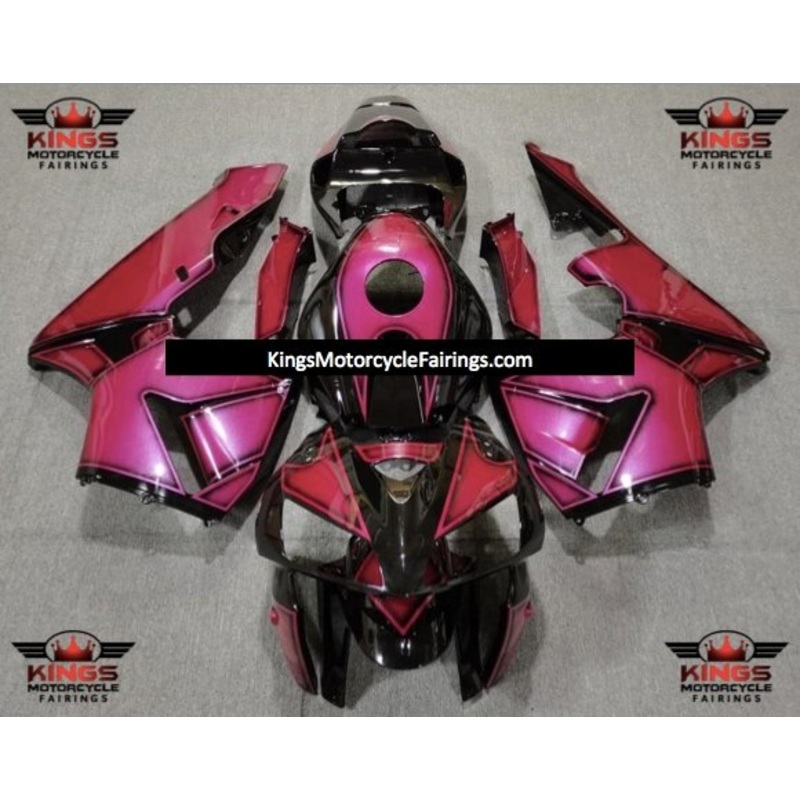 Honda CBR600RR (2005-2006) Pink & Black Special Design Fairings No Seat Cowl No Bolt Kit No Tank