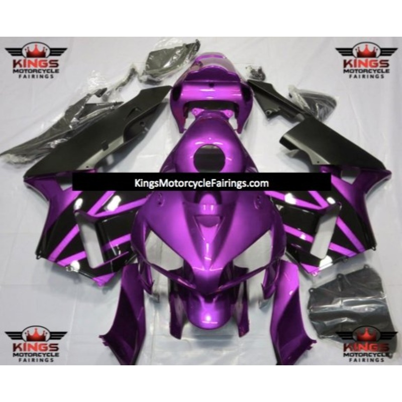 Honda CBR600RR (2005-2006) Purple & Black Fairings No Seat Cowl No Bolt Kit No Tank