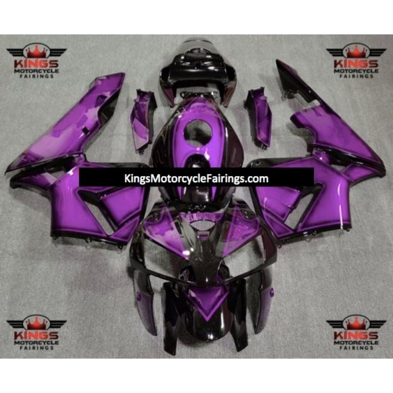 Honda CBR600RR (2005-2006) Purple & Black Special Design Fairings No Seat Cowl No Bolt Kit No Tank