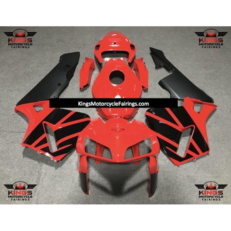 Honda CBR600RR (2005-2006) Red & Black OEM Style Fairings No Seat Cowl No Bolt Kit No Tank