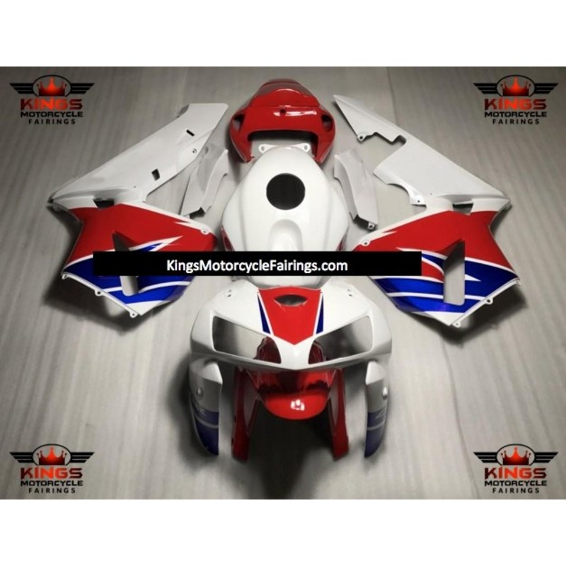 Honda CBR600RR (2005-2006) Red, White & Blue Fairings No Seat Cowl No Bolt Kit No Tank