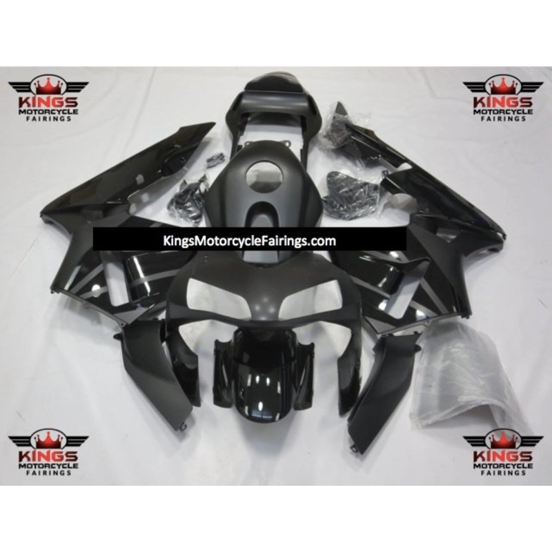 Honda CBR600RR (2007-2008) Matte Black & Gloss Black Fairings No Seat Cowl No Bolt Kit No Tank