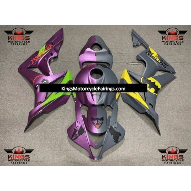 Honda CBR600RR (2007-2008) Batman, Joker Fairings No Seat Cowl No Bolt Kit No Tank