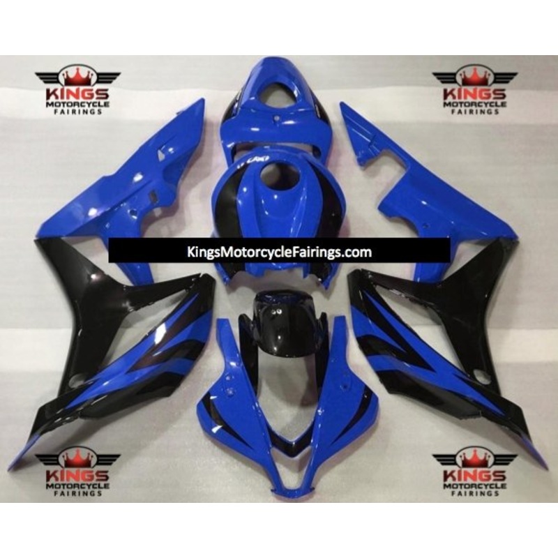 Honda CBR600RR (2007-2008) Black & Blue Fairings No Seat Cowl No Bolt Kit No Tank