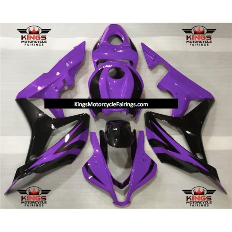 Honda CBR600RR (2007-2008) Black & Purple Fairings No Seat Cowl No Bolt Kit No Tank
