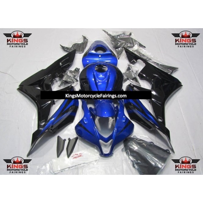 Honda CBR600RR (2007-2008) Blue & Black Fairings No Seat Cowl No Bolt Kit No Tank