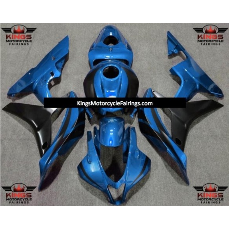 Honda CBR600RR (2007-2008) Blue & Black OEM Style Fairings No Seat Cowl No Bolt Kit No Tank