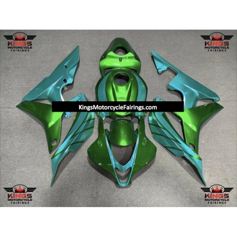 Honda CBR600RR (2007-2008) Green & Turquoise Blue Fairings No Seat Cowl No Bolt Kit No Tank