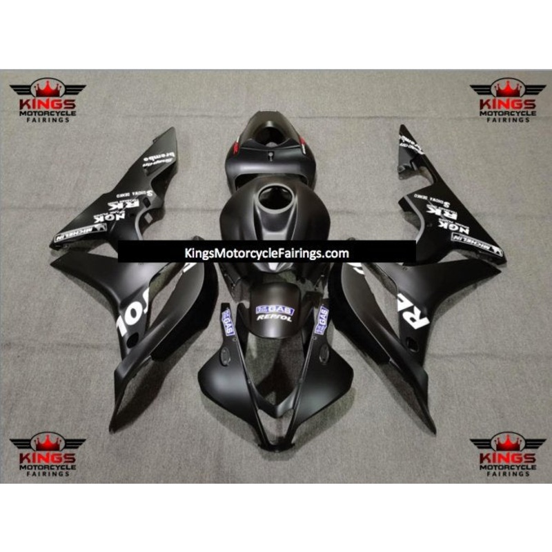 Honda CBR600RR (2007-2008) Matte Black Repsol Fairings No Seat Cowl No Bolt Kit No Tank