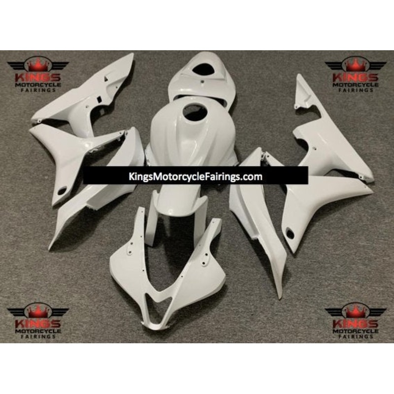 Honda CBR600RR (2007-2008) Matte White Fairings No Seat Cowl No Bolt Kit No Tank