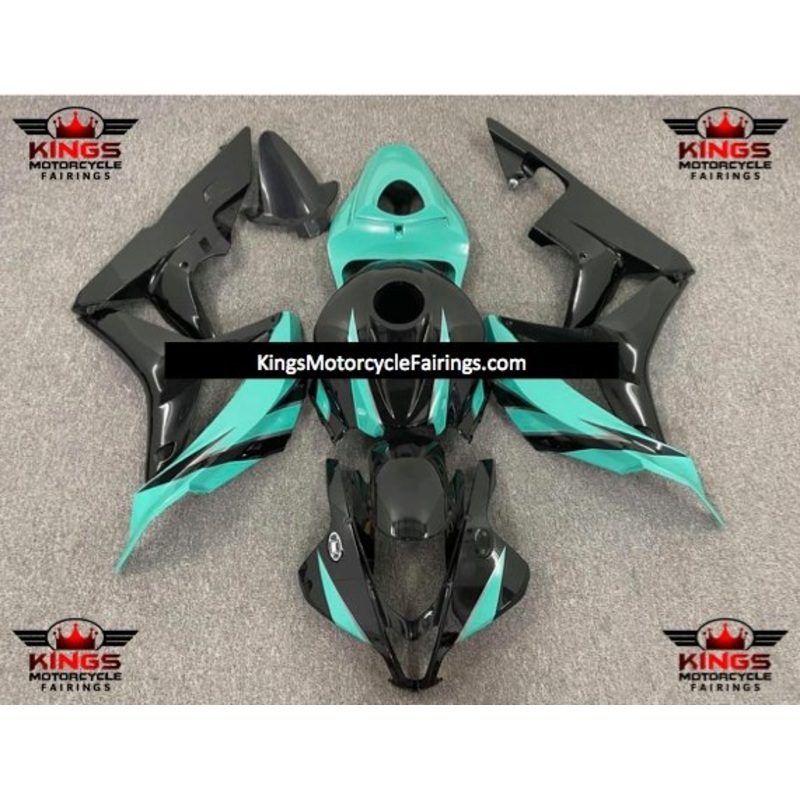 Honda CBR600RR (2007-2008) Mint Green & Black Fairings No Seat Cowl No Bolt Kit No Tank