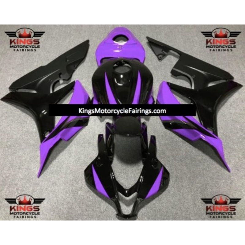 Honda CBR600RR (2007-2008) Purple & Black Fairings No Seat Cowl No Bolt Kit No Tank