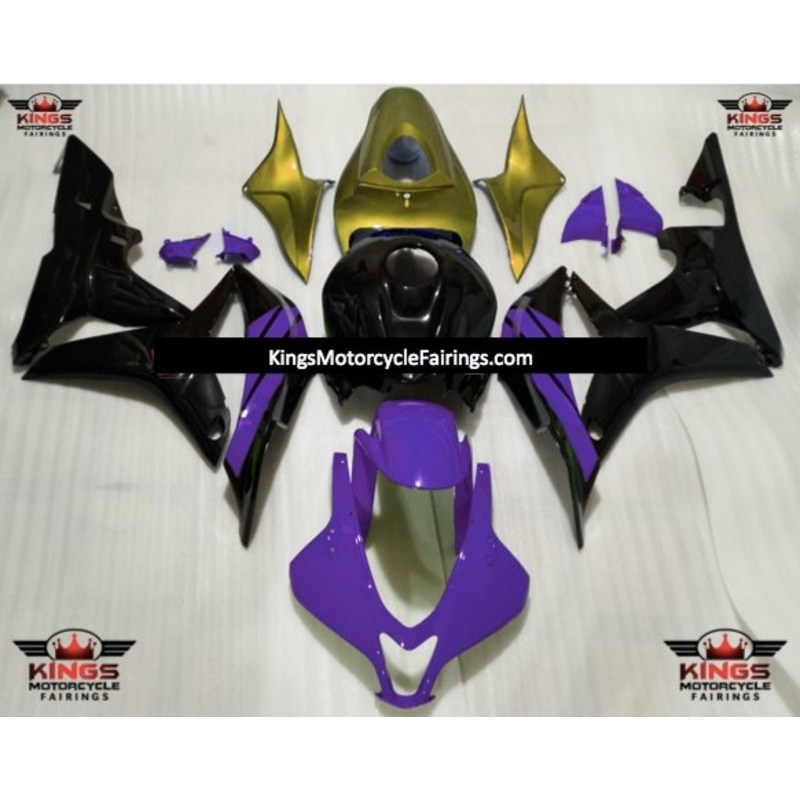Honda CBR600RR (2007-2008) Purple, Black & Gold Fairings No Seat Cowl No Bolt Kit No Tank