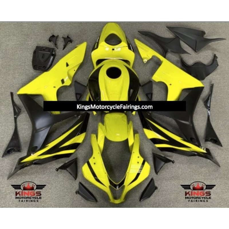 Honda CBR600RR (2007-2008) Yellow & Black Fairings No Seat Cowl No Bolt Kit No Tank