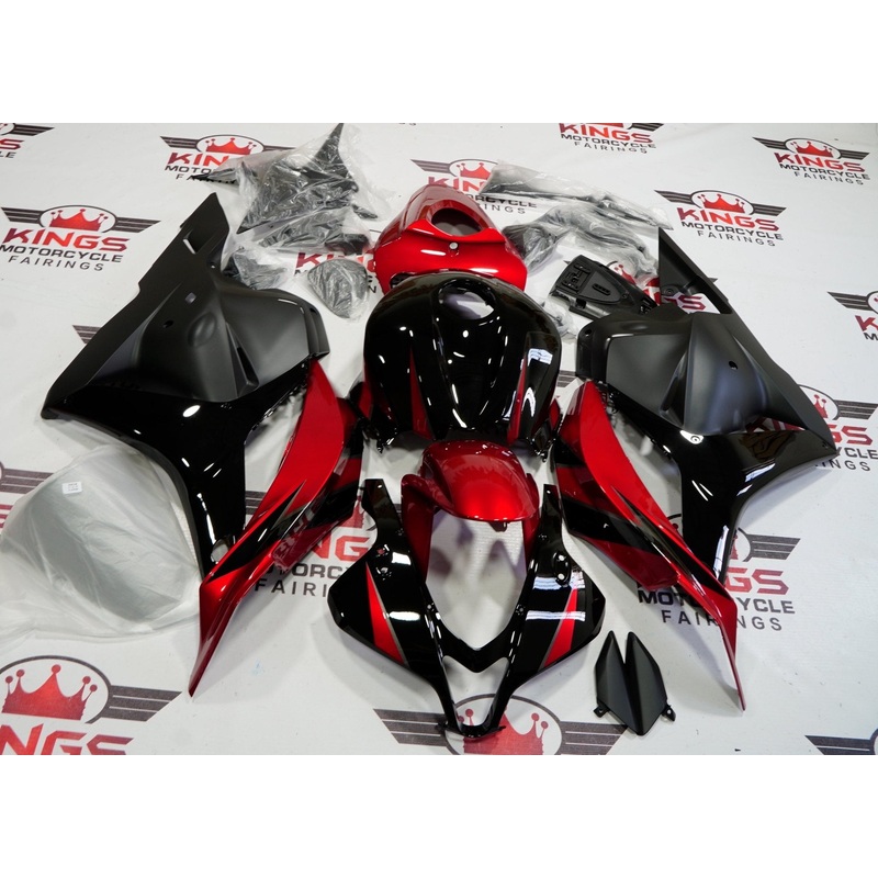 Honda CBR600RR (2009-2012) Black, Candy Apple Red & Matte Black Fairings No Seat Cowl No Bolt Kit No Tank