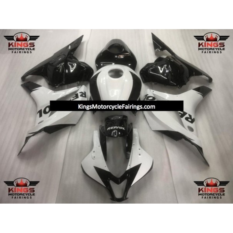 Honda CBR600RR (2009-2012) Black & White Repsol Fairings No Seat Cowl No Bolt Kit No Tank