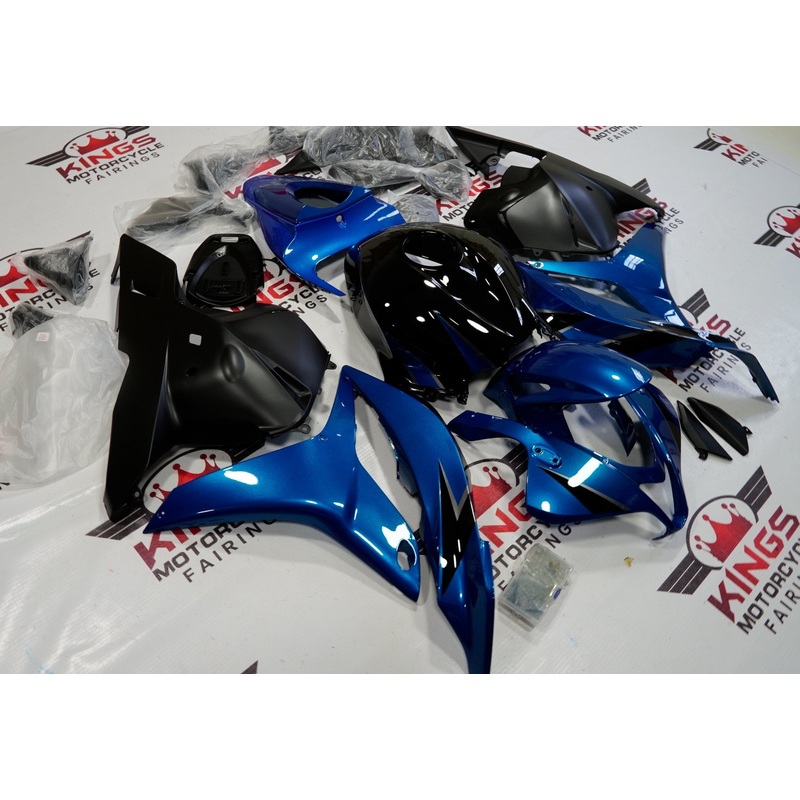 Honda CBR600RR (2009-2012) Blue, Matte Black & Black Fairings No Seat Cowl No Bolt Kit No Tank