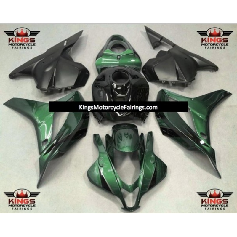 Honda CBR600RR (2009-2012) Dark Green, Black & Matte Black Fairings No Seat Cowl No Bolt Kit No Tank