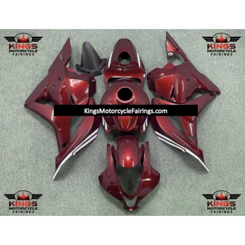 Honda CBR600RR (2009-2012) Dark Red & White Fairings No Seat Cowl No Bolt Kit No Tank