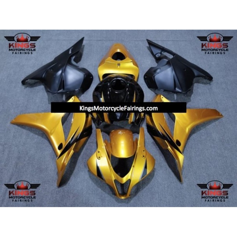 Honda CBR600RR (2009-2012) Gold, Black & Matte Black Fairings No Seat Cowl No Bolt Kit No Tank