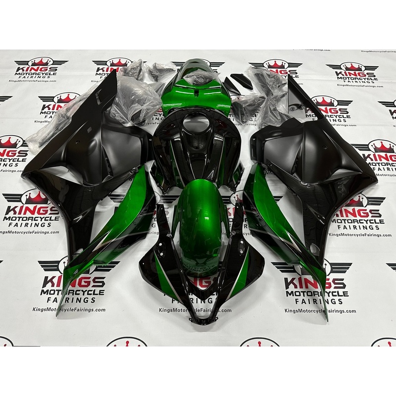 Honda CBR600RR (2009-2012) Green, Black, Matte Black Fairings No Seat Cowl No Bolt Kit No Tank