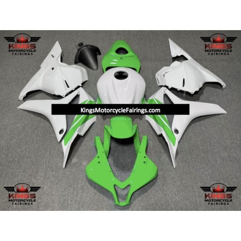 Honda CBR600RR (2009-2012) Green, White Fairings No Seat Cowl No Bolt Kit No Tank