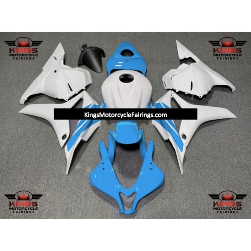 Honda CBR600RR (2009-2012) Light Blue & White Fairings No Seat Cowl No Bolt Kit No Tank