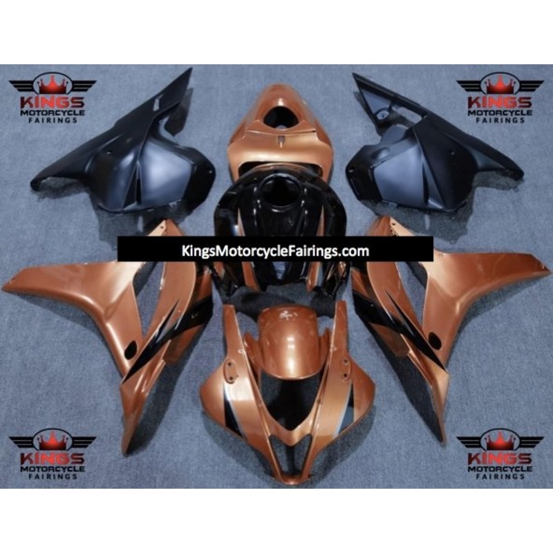 Honda CBR600RR (2009-2012) Light Copper Orange, Black & Matte Black Fairings No Seat Cowl No Bolt Kit No Tank