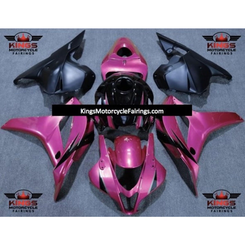 Honda CBR600RR (2009-2012) Pink, Black & Matte Black Fairings No Seat Cowl No Bolt Kit No Tank