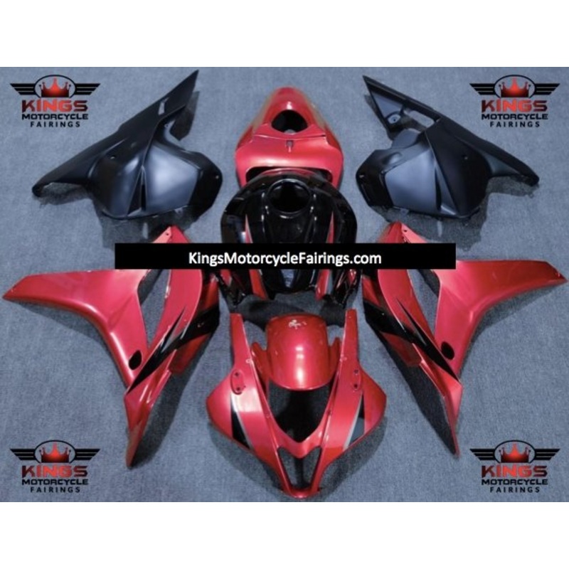 Honda CBR600RR (2009-2012) Red, Black & Matte Black Fairings No Seat Cowl No Bolt Kit No Tank