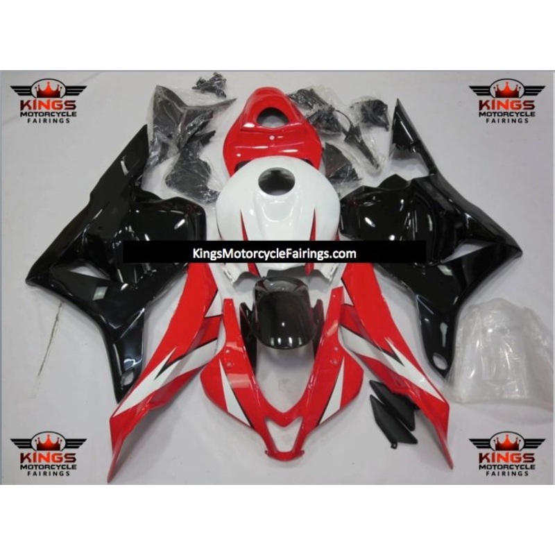 Honda CBR600RR (2009-2012) Red, Black & White Fairings No Seat Cowl No Bolt Kit No Tank