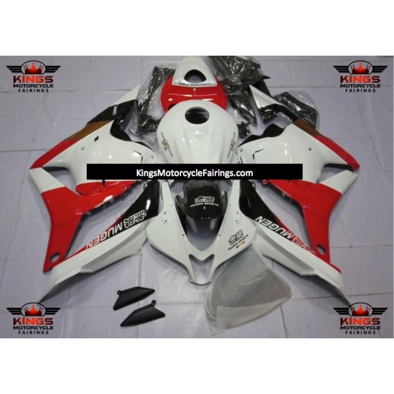 Honda CBR600RR (2009-2012) White, Red & Black Mugen Fairings No Seat Cowl No Bolt Kit No Tank