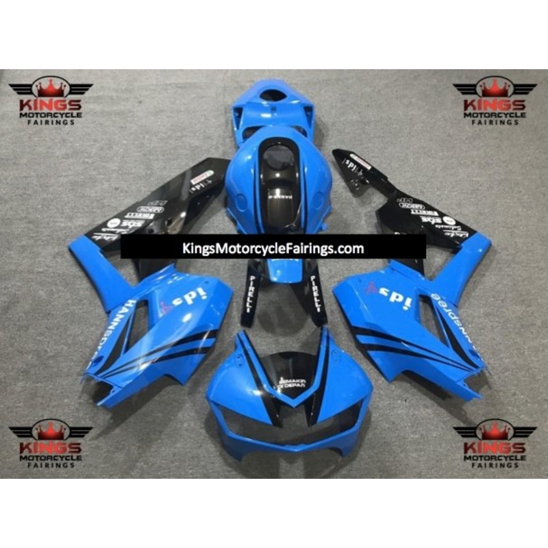 Honda CBR600RR (2013-2023) Blue, Black, White HANNspree Fairings No Seat Cowl No Bolt Kit No Tank