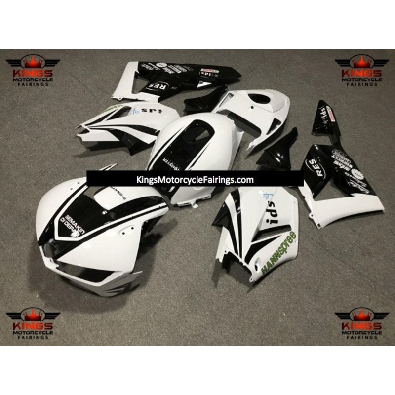 Honda CBR600RR (2013-2023) White, Black HANNspree Fairings No Seat Cowl No Bolt Kit No Tank