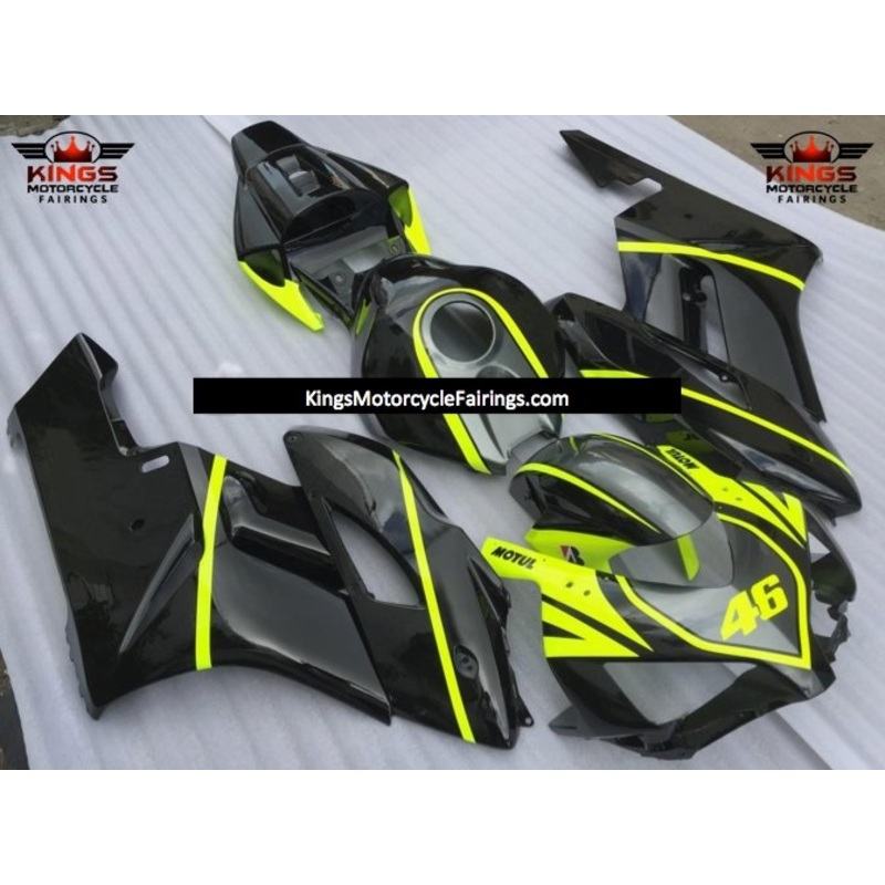 Honda CBR1000RR (2004-2005) Black, Gray, Neon Yellow Fairings No Seat Cowl No Bolt Kit No Tank