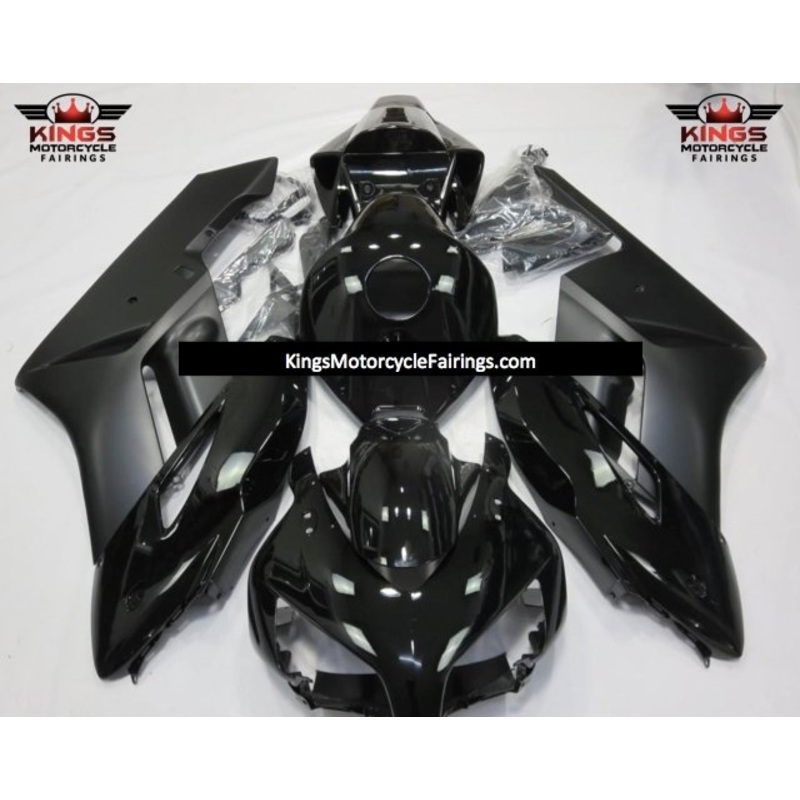 Honda CBR1000RR (2004-2005) Black & Matte Black Fairings No Seat Cowl No Bolt Kit No Tank