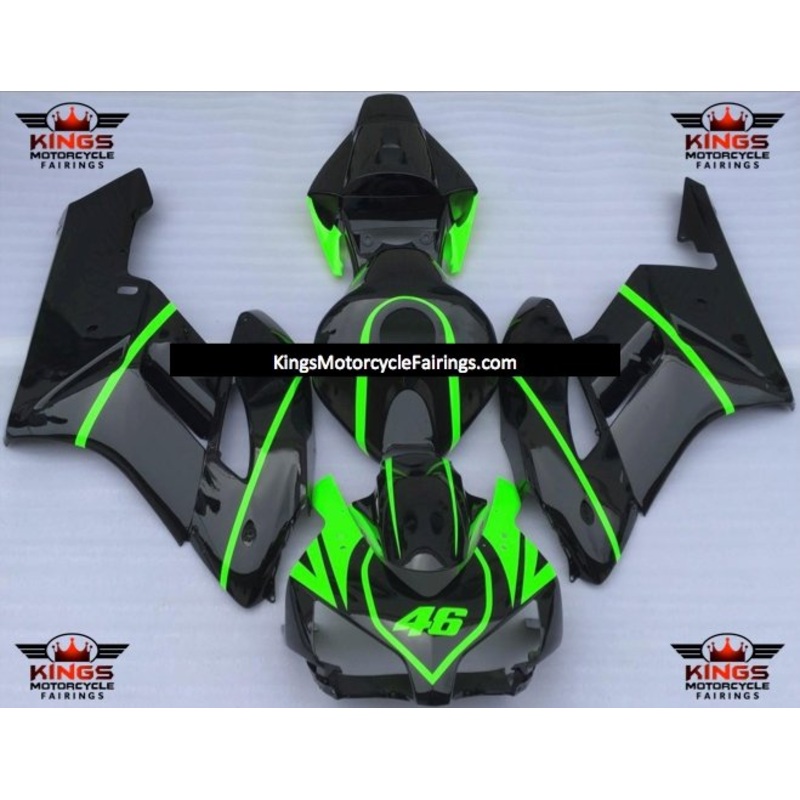 Honda CBR1000RR (2004-2005) Black, Neon Green Fairings No Seat Cowl No Bolt Kit No Tank