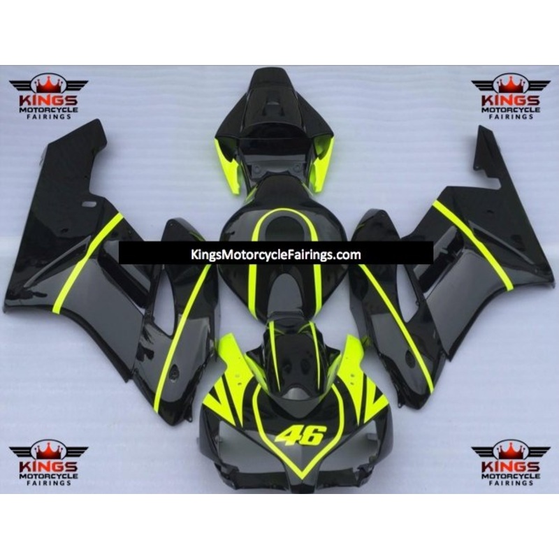 Honda CBR1000RR (2004-2005) Black & Neon Yellow Fairings No Seat Cowl No Bolt Kit No Tank