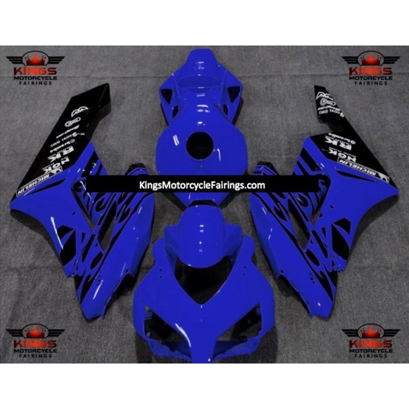 Honda CBR1000RR (2004-2005) Blue & Black Tribal Fairings No Seat Cowl No Bolt Kit No Tank