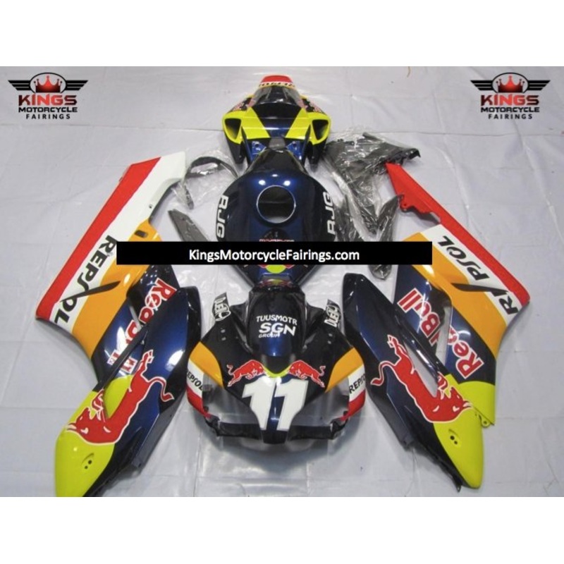 Honda CBR1000RR (2004-2005) Dark Blue RedBull Repsol Fairings No Seat Cowl No Bolt Kit No Tank