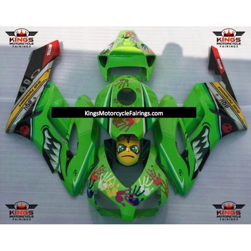 Honda CBR1000RR (2004-2005) Green Shark Fairings No Seat Cowl No Bolt Kit No Tank