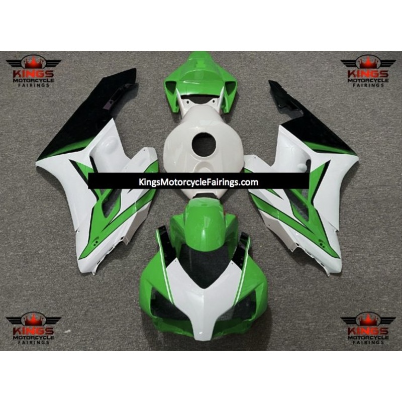 Honda CBR1000RR (2004-2005) Green, White & Black Fairings No Seat Cowl No Bolt Kit No Tank