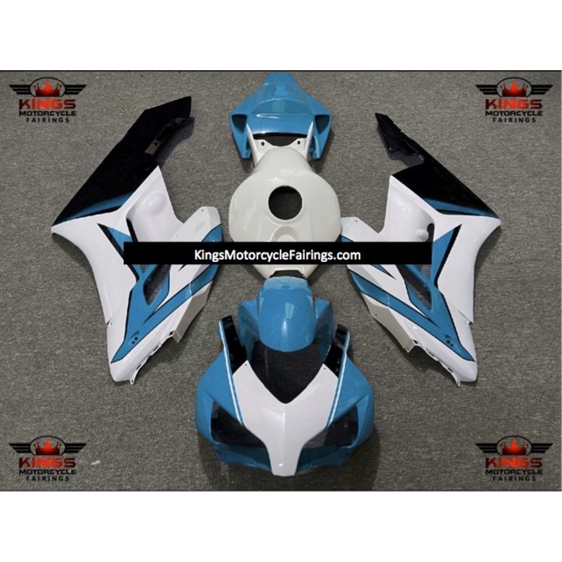 Honda CBR1000RR (2004-2005) Light Blue, White & Black Fairings No Seat Cowl No Bolt Kit No Tank