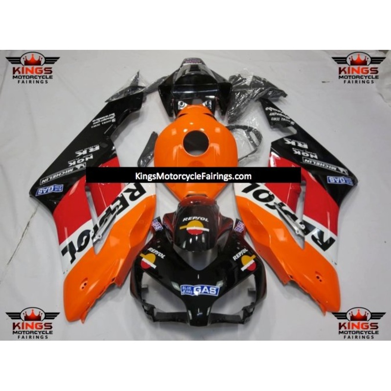 Honda CBR1000RR (2004-2005) Orange Repsol Fairings No Seat Cowl No Bolt Kit No Tank