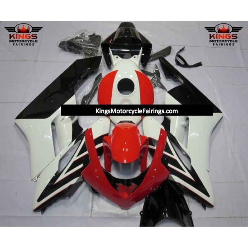 Honda CBR1000RR (2004-2005) Red, Black & White Fairings No Seat Cowl No Bolt Kit No Tank