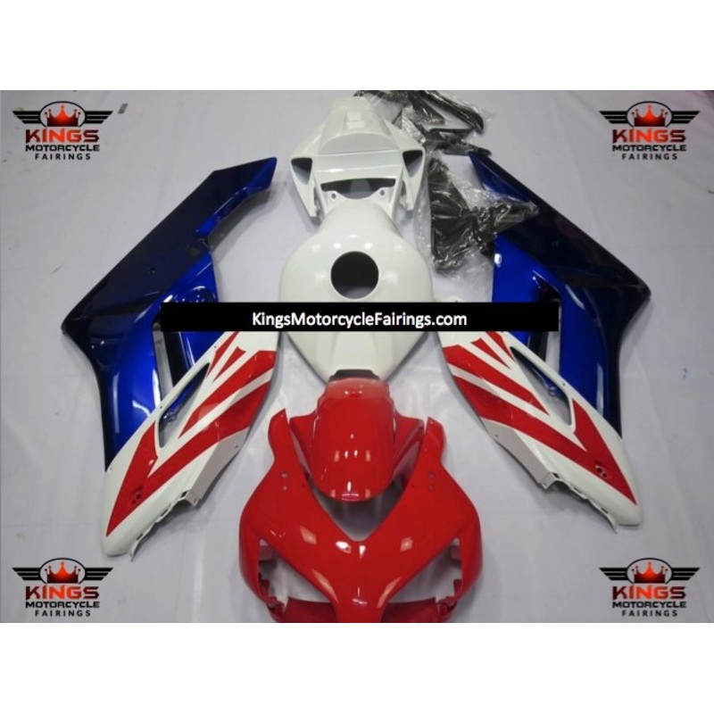 Honda CBR1000RR (2004-2005) Red, White & Blue Fairings No Seat Cowl No Bolt Kit No Tank