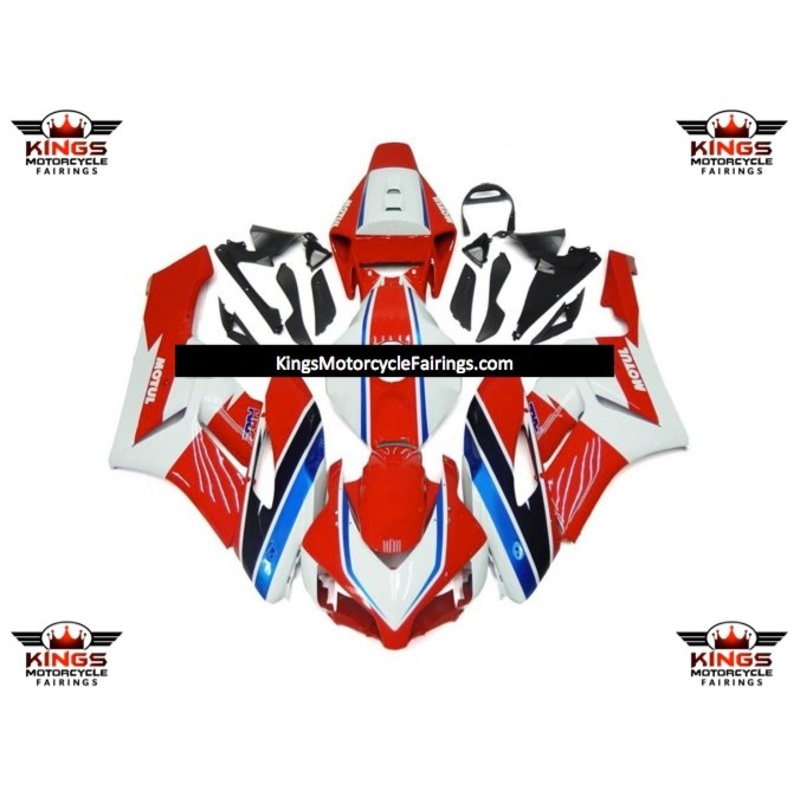 Honda CBR1000RR (2004-2005) Red, White & Blue Motul Fairings No Seat Cowl No Bolt Kit No Tank
