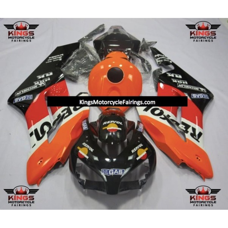 Honda CBR1000RR (2004-2005) Repsol Gas Fairings No Seat Cowl No Bolt Kit No Tank