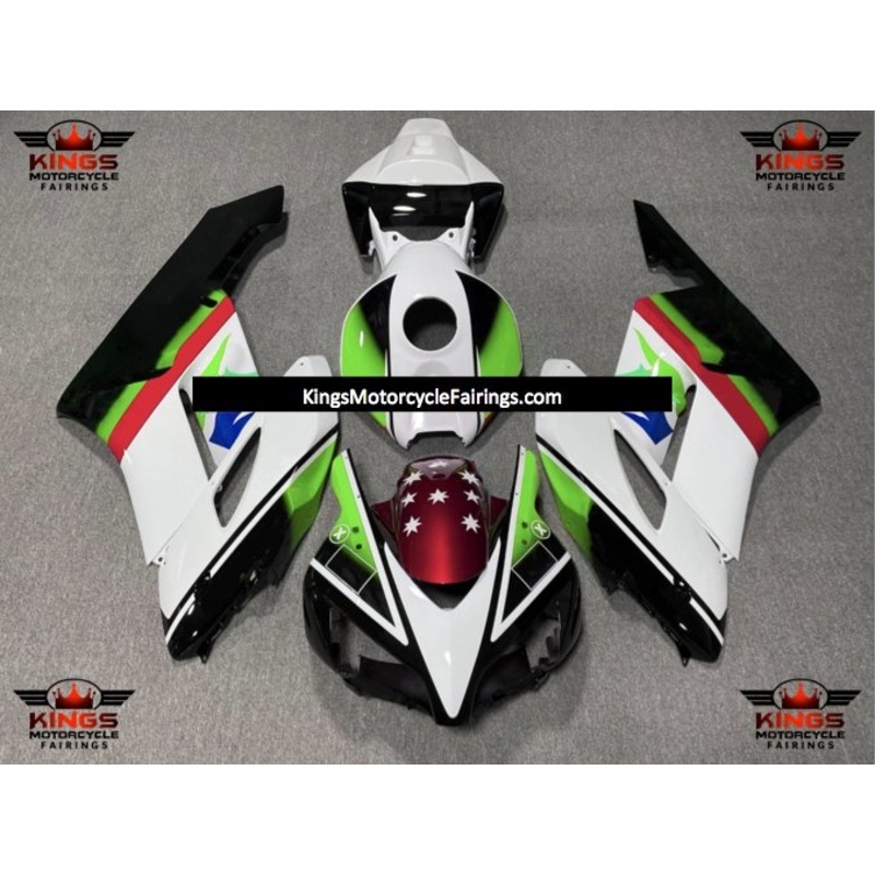 Honda CBR1000RR (2004-2005) White, Black, Green, Red & Blue Fairings No Seat Cowl No Bolt Kit No Tank